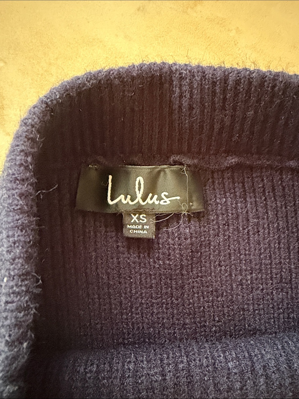 Lulu's Navy Ribbed Maxi Skirt - Picture 2 of 3